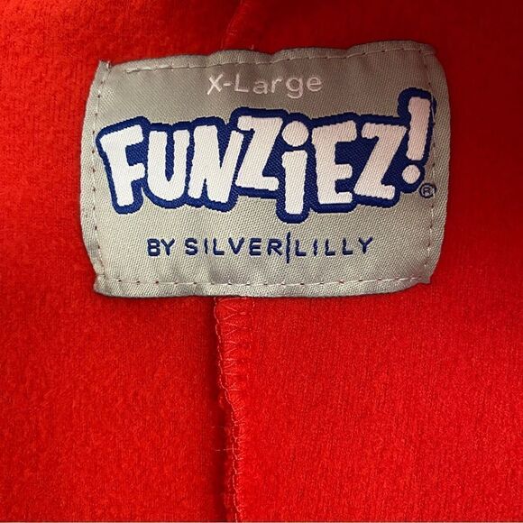 Women's Mrs. Claus Funzies Santa Christmas Pajamas Costume Jumpsuit Size XL NWT - Picture 7 of 8